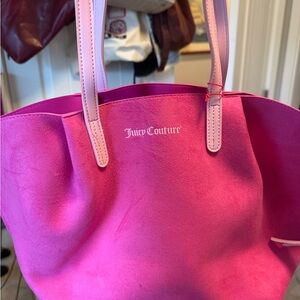 Juicy Couture Fuchsia and Light Pink Tote